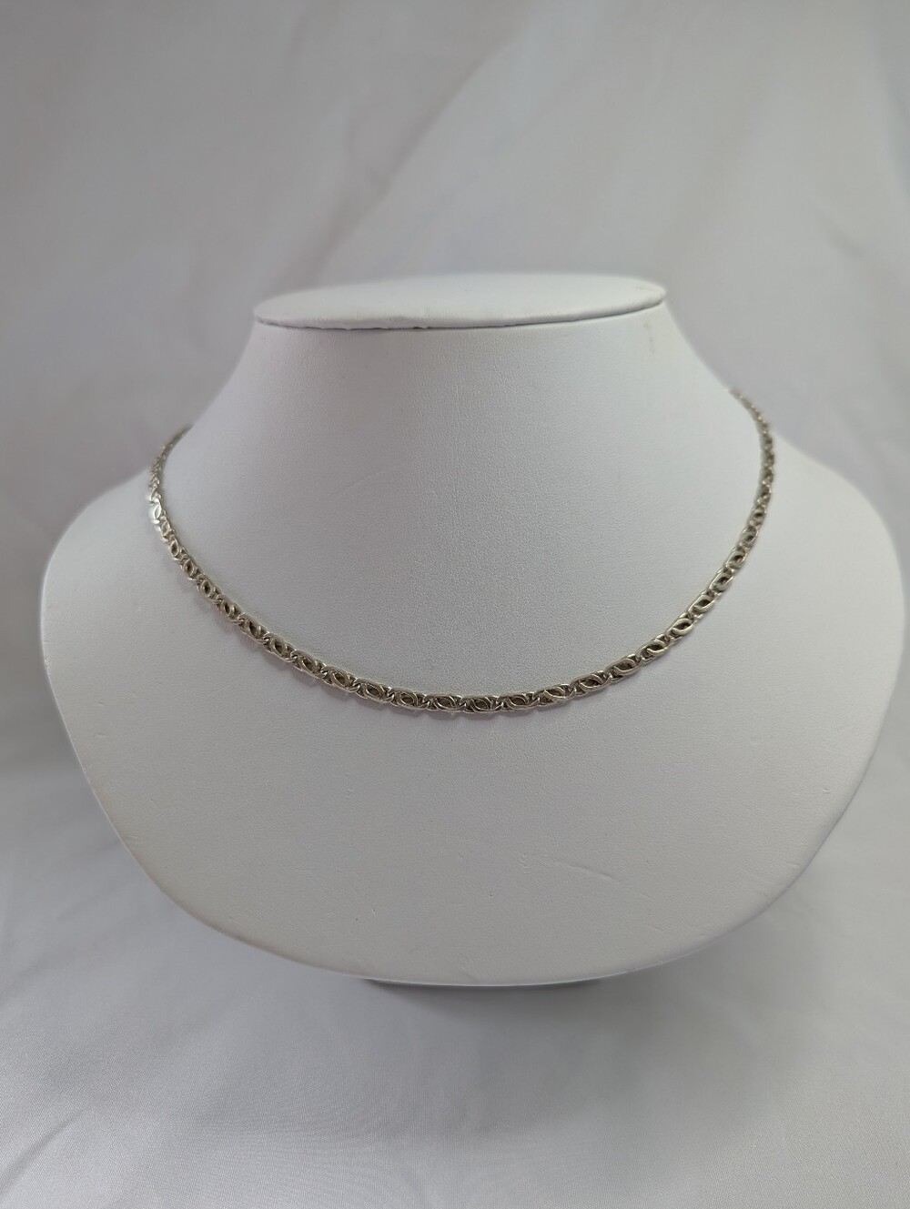 Men's Heavy Sterling Silver Twisted Link Necklace